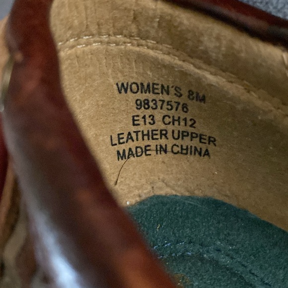 Sperry vintage wedge heels! So cute and comfortable size 8 leather - Picture 6 of 6